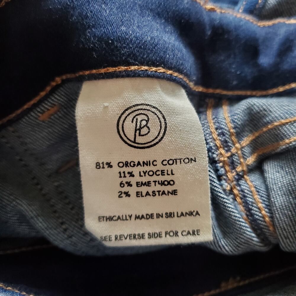 Stoned Immaculate Bonnie Bib Overalls Denim Dark Washed Blue Stretch Size 30 - Picture 13 of 15